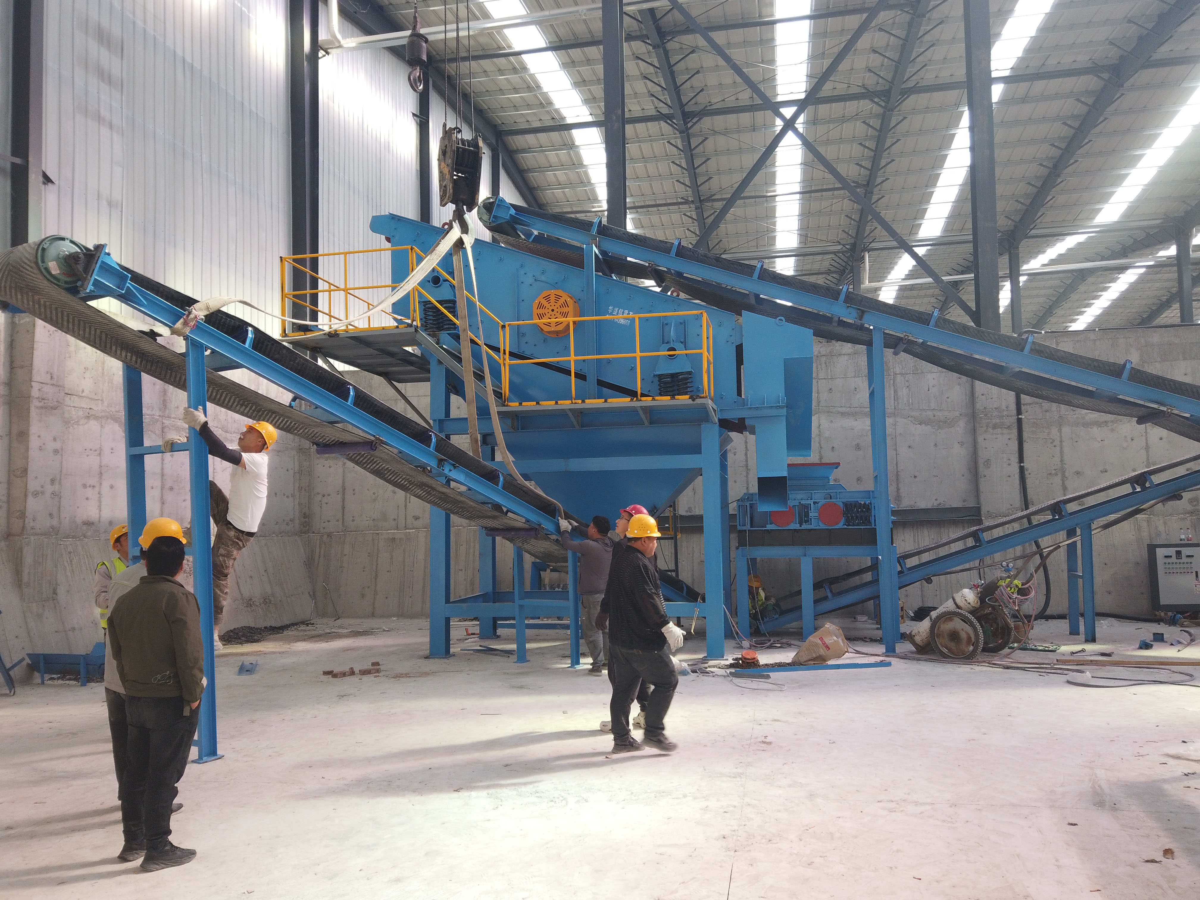 銑刨料精細化骨料再生設備，銑刨料破碎篩分設備，破碎篩分一體機 